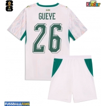Senegal Pape Gueye #26 Heimtrikotsatz Kinder WM 2026 Kurzarm (+ Kurze Hosen)
